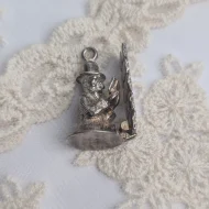 Vintage Silver Wailing Wall Prayer Charm, Jerusalem Western Wall - Image 7