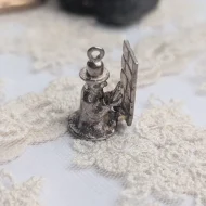 Vintage Silver Wailing Wall Prayer Charm, Jerusalem Western Wall - Image 6