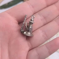 Vintage Silver Wailing Wall Prayer Charm, Jerusalem Western Wall - Image 3