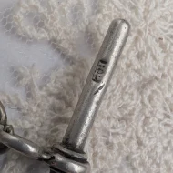Antique Sterling Silver Albert Watch Chain, T Bar Dog Clip 1916 Edwardian - Image 9