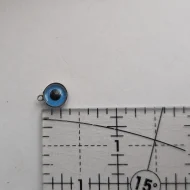 Vintage Silver Evil Eye Charm, Double Sided Pendant - Image 6