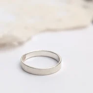 Sterling Silver Pinky Stacker Band, 925 - Image 6