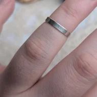 Sterling Silver Pinky Stacker Band, 925 - Image 3