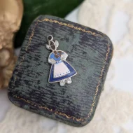 Vintage Silver Dutch Enamel Charm