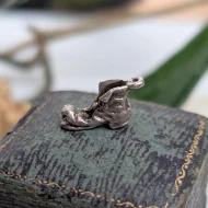 Vintage Silver Old Boot Charm