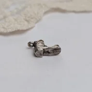 Vintage Silver Old Boot Charm, Tiny Dainty Pendant - Image 5