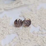 Sterling Silver Sheila Fleet Enamel Earrings, Studs 925 - Image 2