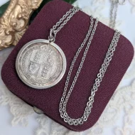 Sterling Silver 1887 Shilling Coin Pendant