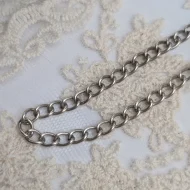Vintage Silver Curb Link Charm Bracelet - Image 3