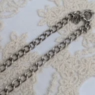 Vintage Silver Curb Link Charm Bracelet - Image 4