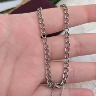Vintage Silver Curb Link Charm Bracelet - Image 2