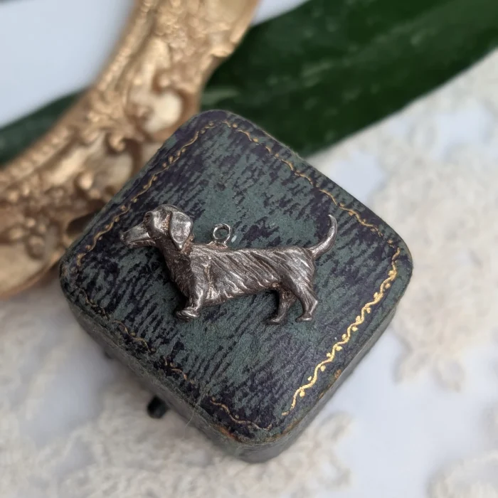 Vintage Silver Dachshund Charm
