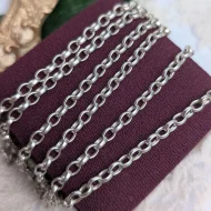 Sterling Silver Cable Link Chain