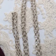 Sterling Silver Cable Link Chain, Rope 25 Inches 13.9g - Image 8