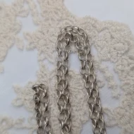 Sterling Silver Cable Link Chain, Rope 25 Inches 13.9g - Image 6