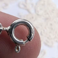 Vintage Sterling Silver Figaro Chain Necklace 22 inch - Image 5