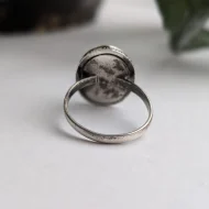 Vintage Sterling Silver Blue John Large Oval Size O.5 - Image 9