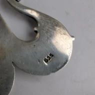 Vintage Sterling Silver Abstract Anchor Pendant - Image 3