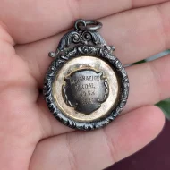 Vintage Sterling Silver Medal Pendant 1963, School Dux Coronation - Image 2