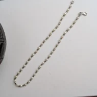 Vintage Sterling Silver Pearl Necklace, Ornate Silver Spacer - Image 6