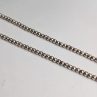 Vintage Sterling Silver Graduated Ball Bead Necklace 16" - Image 12
