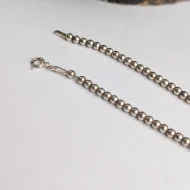 Vintage Sterling Silver Graduated Ball Bead Necklace 16" - Image 10