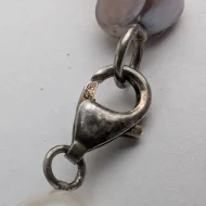 Vintage Sterling Silver Baroque Pearl Necklace Choker 16" - Image 6
