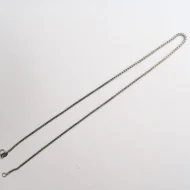Vintage Sterling Silver Box Chain Necklace - Image 14