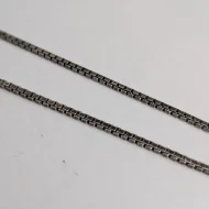 Vintage Sterling Silver Box Chain Necklace - Image 12
