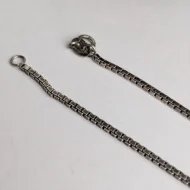 Vintage Sterling Silver Box Chain Necklace - Image 10