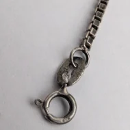 Vintage Sterling Silver Box Chain Necklace - Image 9