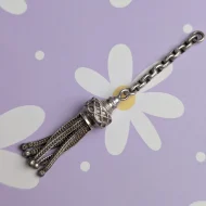 Antique Silver Tassle Charm Pendant - Image 2