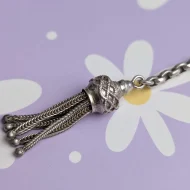 Antique Silver Tassle Charm Pendant - Image 3