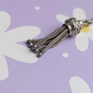 Antique Silver Tassle Charm Pendant - Image 4
