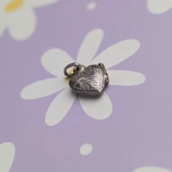 Vintage Tiny Sterling Silver Love Heart Photo Locket Pendant - Image 6