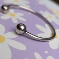Vintage Sterling Silver Torque Cuff Bangle Stacking 925 - Image 4
