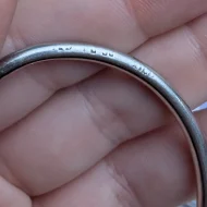Vintage Sterling Silver Torque Cuff Bangle Stacking 925 - Image 7