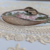Antique Sterling Silver Victorian Spoon Bangle Hammered 925 1896 - Image 8