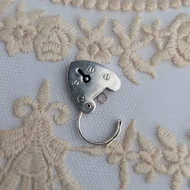 Vintage Sterling Silver Love Heart Padlock Charm - Image 4