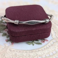 Vintage Sterling Silver Mexico Taxco Knot Bangle Stacking 925