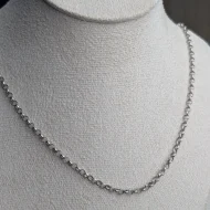 Vintage Sterling Silver Belcher Chain Necklace - Image 4