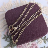 Antique Fancy Link Rolled Gold Albert Watch Chain