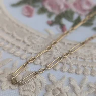 Antique Fancy Link Rolled Gold Albert Watch Chain - Image 9
