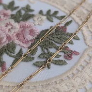 Antique Fancy Link Rolled Gold Albert Watch Chain - Image 10