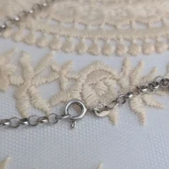 Vintage Sterling Silver Belcher Chain Necklace - Image 5