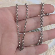 Vintage Sterling Silver Belcher Chain Necklace - Image 7