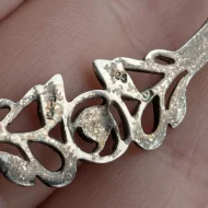 Vintage Sterling Silver Kit Heath Rose Necklace - Image 3