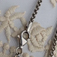 Vintage Sterling Silver Twisted Rope Chain Necklace Italy - Image 2