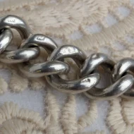 Vintage Sterling Silver Charm Bracelet Graduated Hallmark 24g - Image 3