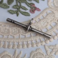 Antique Sterling Silver T Bar Pendant 1916 - Image 3